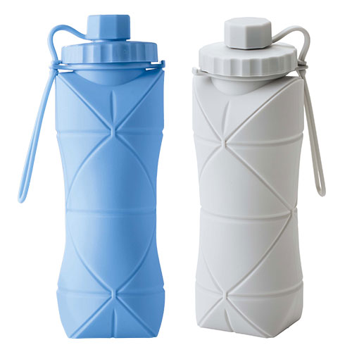 コルン/シリコン折りたたみボトル600ml