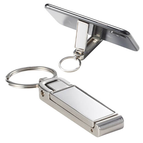 スマホスタンドにもなるバッグハンガー