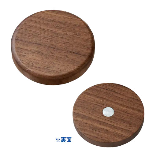 ウッド丸型マグネット